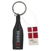 Flaske nøglering med kniv
